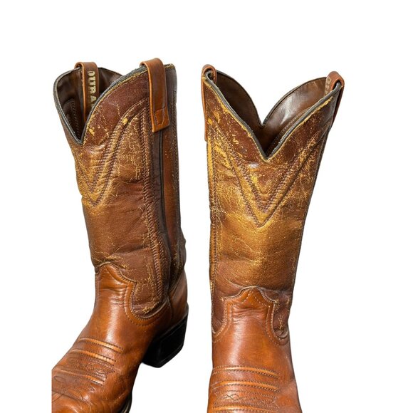 Vintage men's Durango boots with square toes and patina Size 8D - Picture 7 of 10